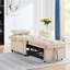 Taupe avec poches de rangement, dossier réglable, salon convertible Home Decor, structure-904061222-904061220