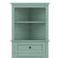 Armoire triangulaire haute avec 3 tiroirs et tablettes réglables, armoire de rangement haute pour salle de bain, panneau de fibres à densité moyenne avec finition peinte-1101084664