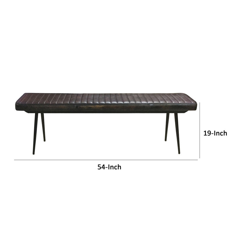 Banc en simili cuir Mia