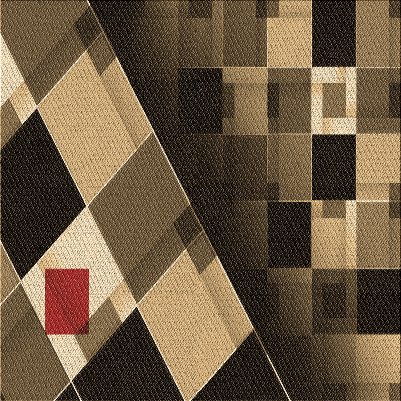 Performance Wool Geometric Indoor Rug, Square 6'0" x 6'0"