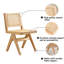 Chaise Alvonia rétro en bois d'hévéa massif-1481345138