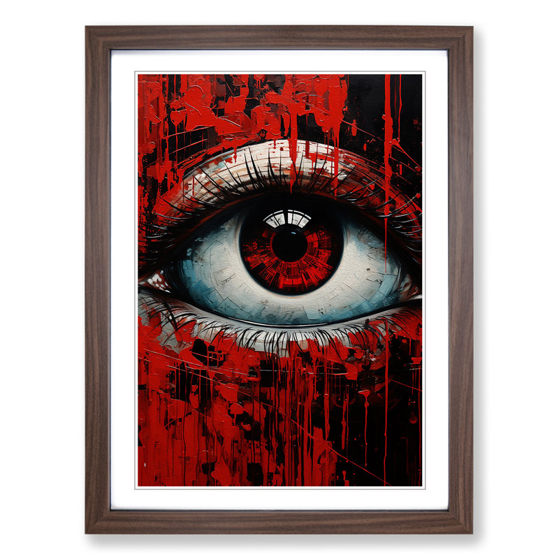 Eye Futurism - Framed Print, Walnut, 64cm H x 46cm W x 2cm D