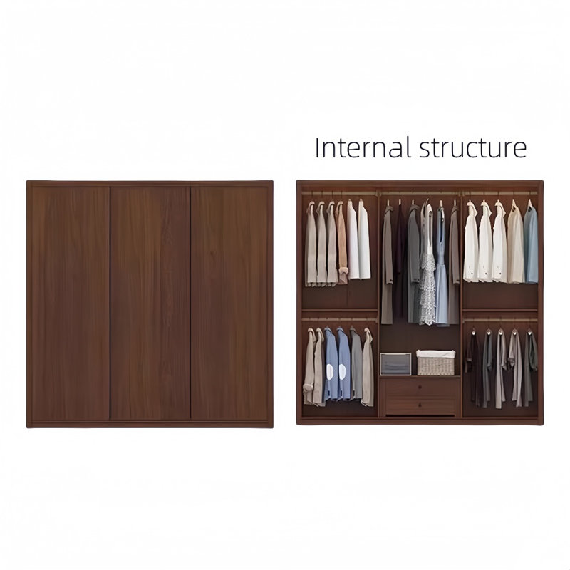 Garde-robe simple et moderne, H 79 po x l 79 po x P 24 po