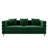 79" Modern 3 Seater Teddy Fleece Linen Blend Sofa With Gold Hardware Legs-98741460