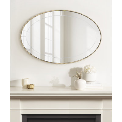Miroir de salle de bain perlé