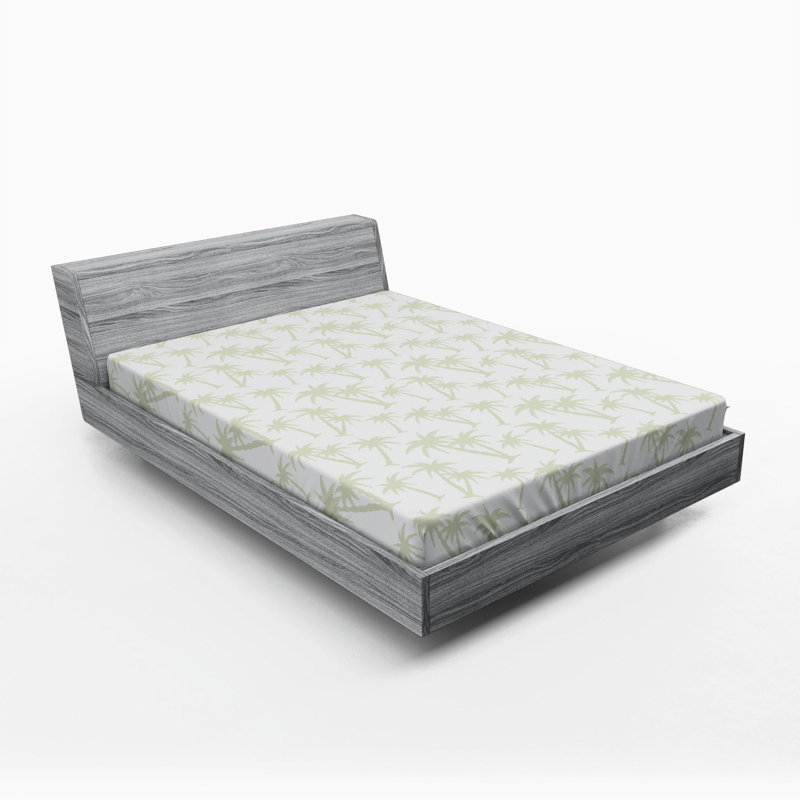 Microfiber Floral Fitted Sheet, Full Fitted Sheet