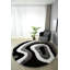 Tapis noir / gris à poils longs Thionville-283072593