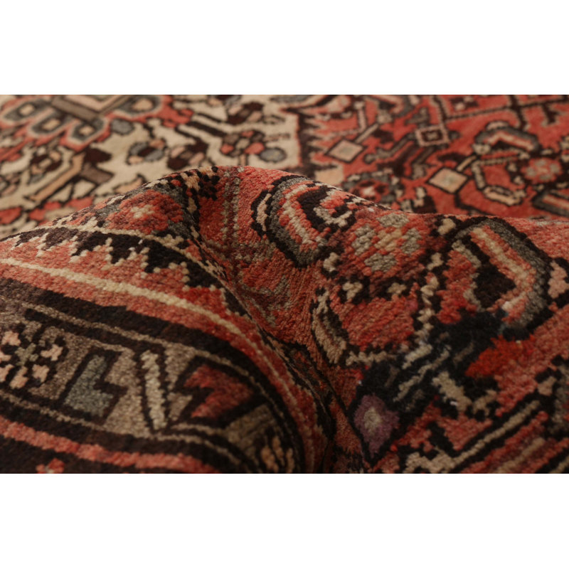 Tapis de couloir unique en laine de style années 1990 4 pi 1 po x 9 pi 5 po Iacovino