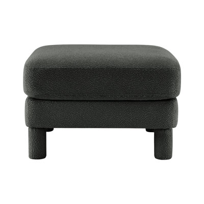 Repose-pieds Lucas - polyester - gris foncé