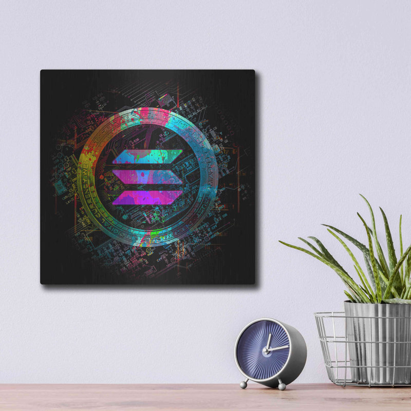 «Solana Crypto Giga Coin» par Valentyn Artemenko, H 12 po x l 12 po