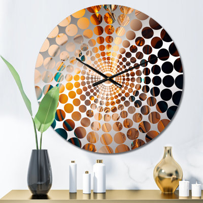 Cispus - Horloge murale abstraite à encre liquide