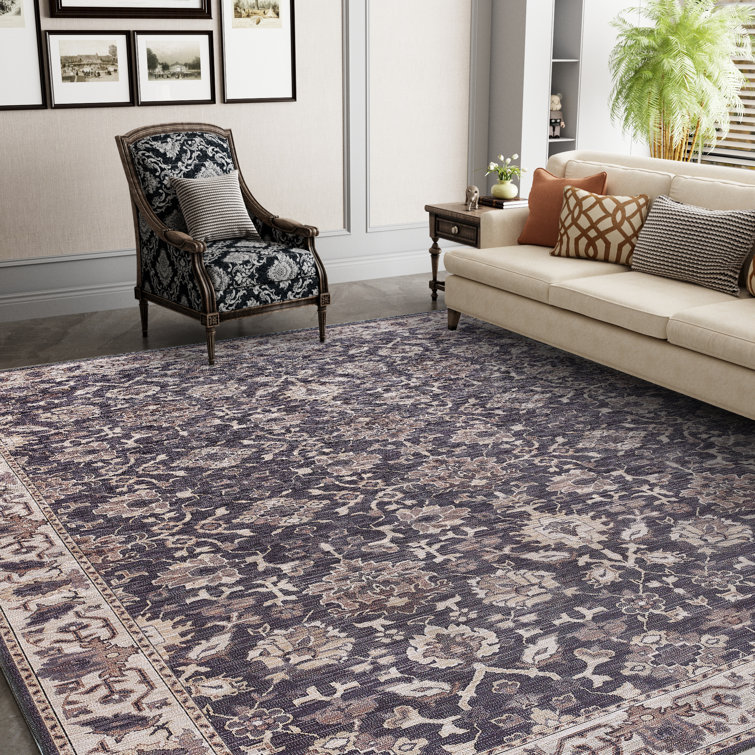 Zehorit Machine Washable Vintage Area Rug For Living Room, Hallway Runner, Entryway Rug