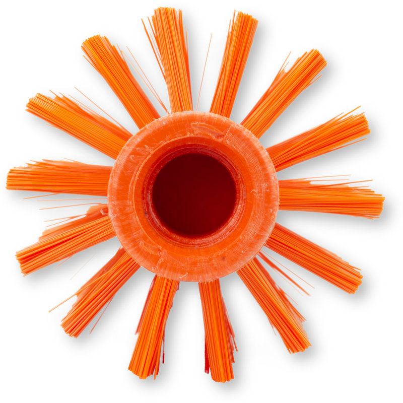 Cleaning Brushes, Orange, 5.90" H x 5.90" L x 3" W