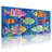 Animals Colorful Fish Underwater Scene Pattern Set of 3 Canvas Wall Art Prints-1432431257