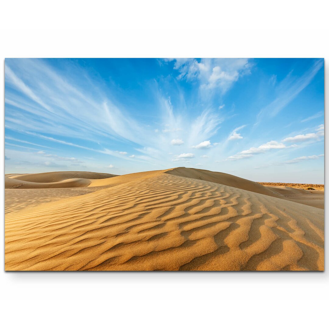 Leinwandbild Sanddünen der Thar Wüste – Indien