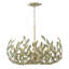 Lustre à thé vert champagne 5 lumières Manitoba-2123600754