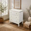 Table de chevet 3 tiroirs, commode moderne pour le rangement de la chambre à coucher et du salon