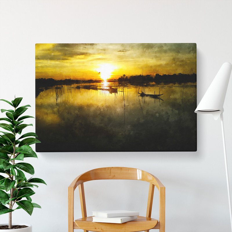 Fishing Boats In Bangladesh - Wrapped Canvas, 50cm H x 76cm W x 3cm D