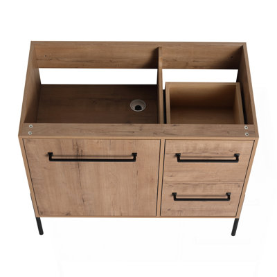 36"  Freestanding Bathroom Vanity  &  Soft-Close Cabinet Door And 2 Drawers ((KD-PACKING)-Vanity Only