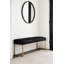Banc rembourré en cuir de vache-122491236