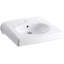 Brenham Ceramic 22" Wall Mount Bathroom Sink with Overflow-1033930251-1008989250