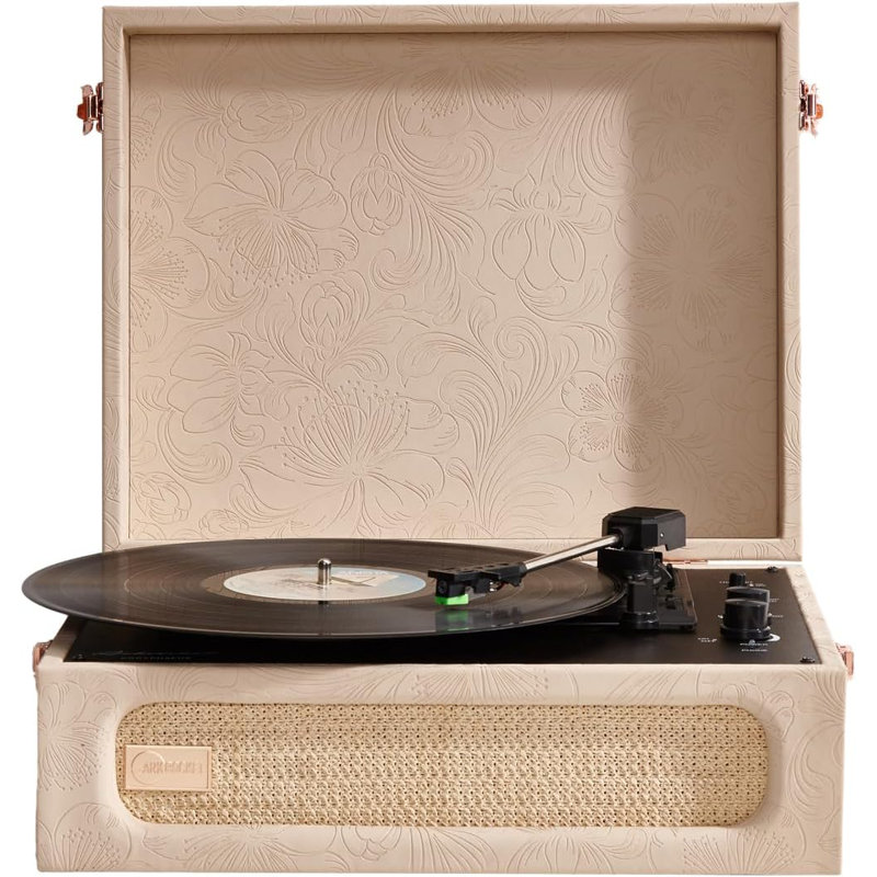 Tourne-disque Bluetooth Arkrocket Coryphaeus Deluxe Edition (gravé Flora)