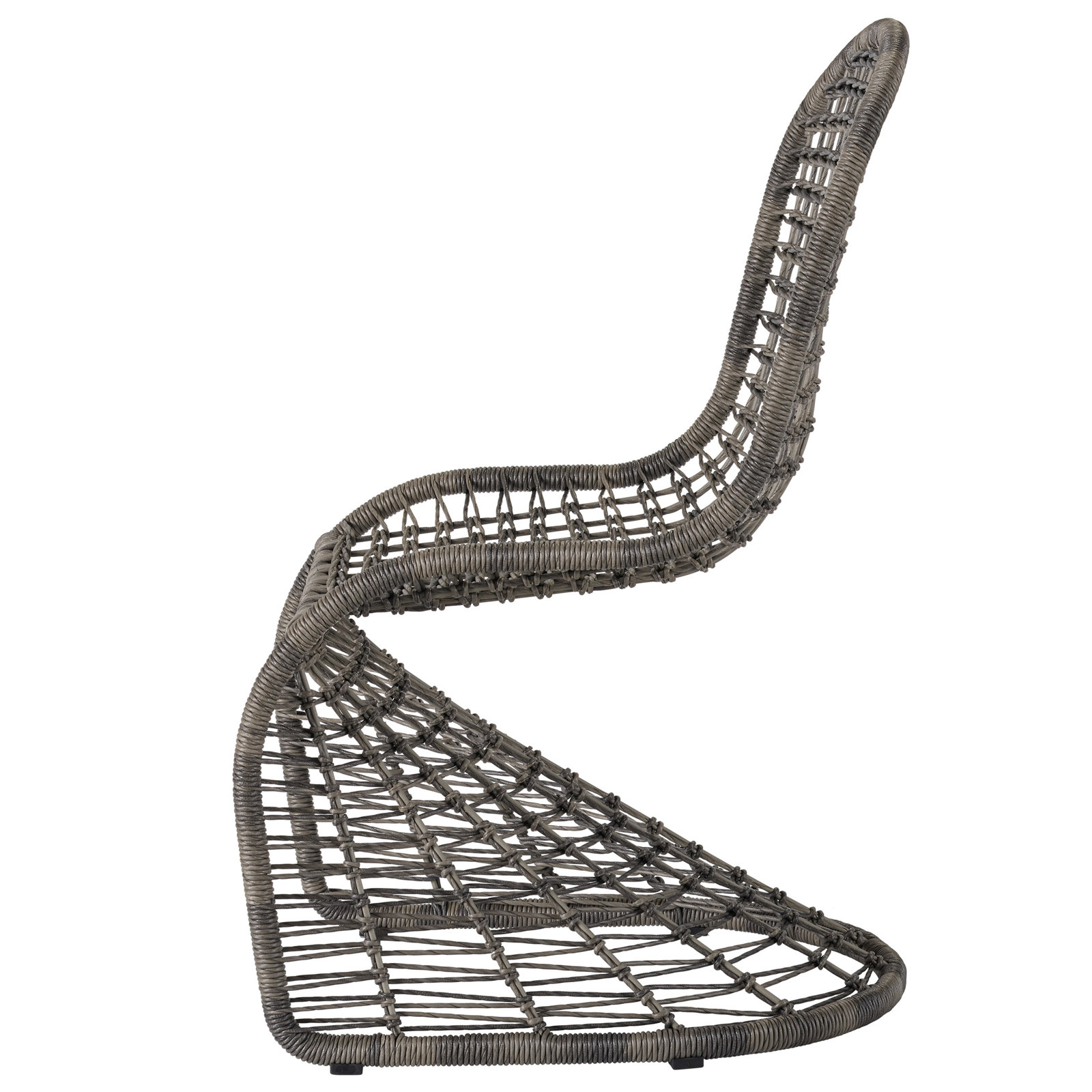 Del Mar Premium All-Weather Wicker Outdoor Dining Side Chair