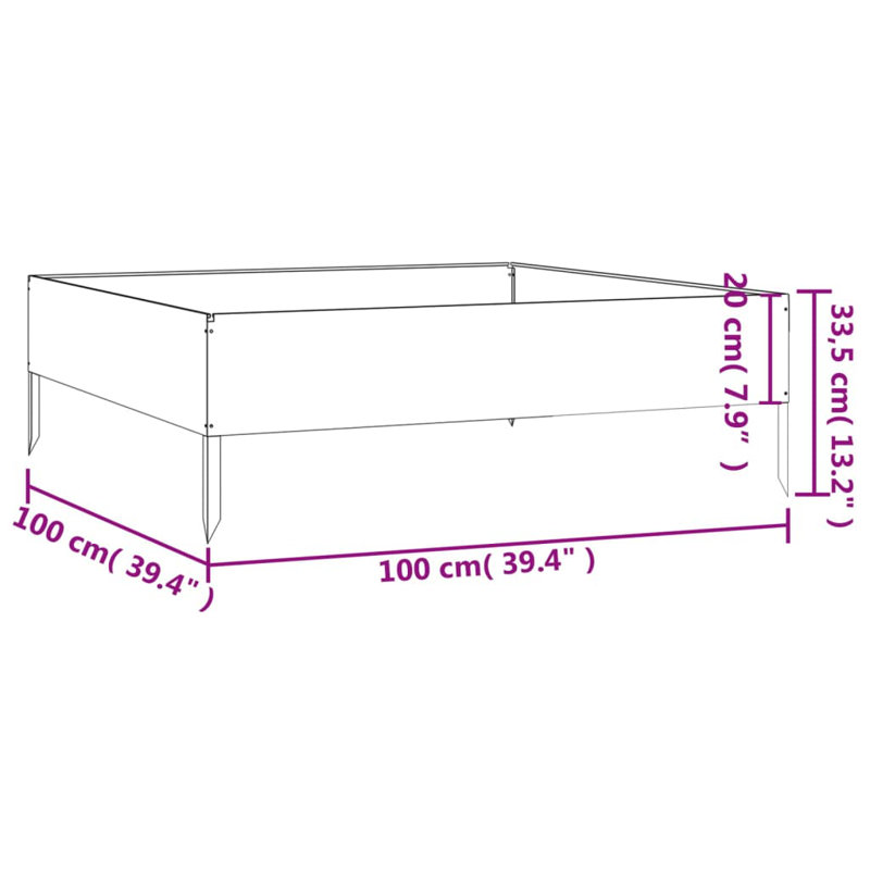 Ananya Metal Raised Garden Bed