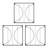 Quilt Block-Circles Wall Trellis Panels (3 panels)
