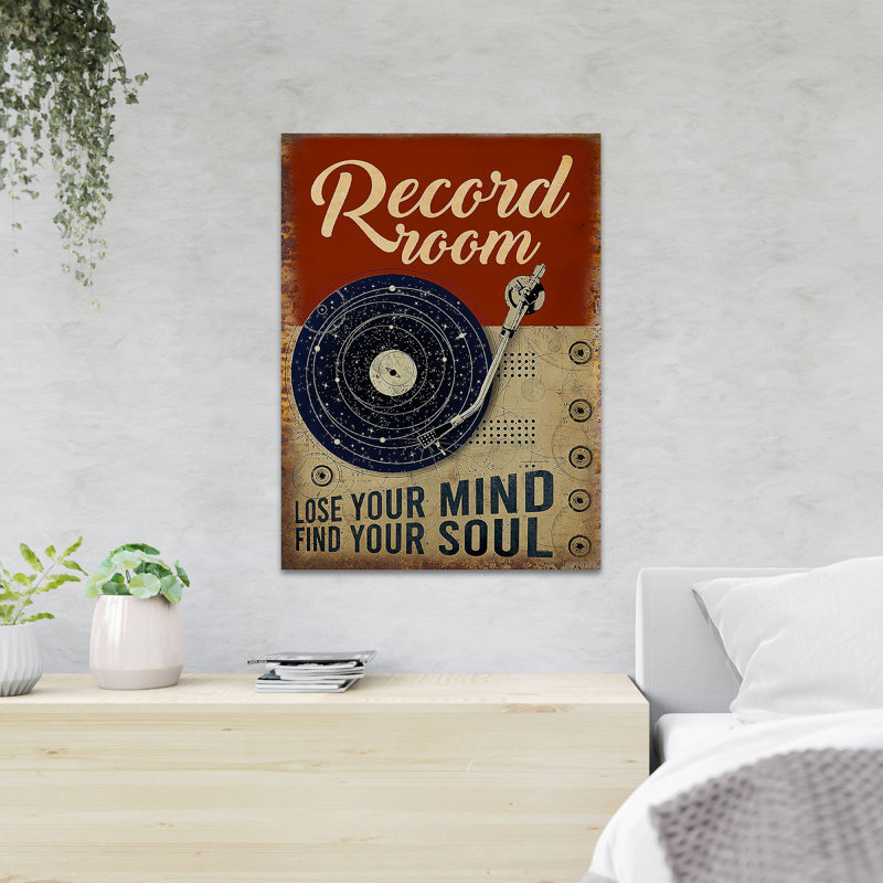 Un disque de vinyle A Galaxy - Lose Your Mind Find Your Soul - 1 pièce, impression sur toile tendue