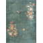 Small Square Shape Seafoam Green Color Antique Chinese Deco Wool Pile Rug