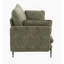 Canapé en tissu vert avec 2 coussins - Comprend des coussins compressés