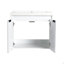 Meuble-lavabo 24 po avec lavabo en résine, 2 portes à fermeture en douceur, fixation à flotteur