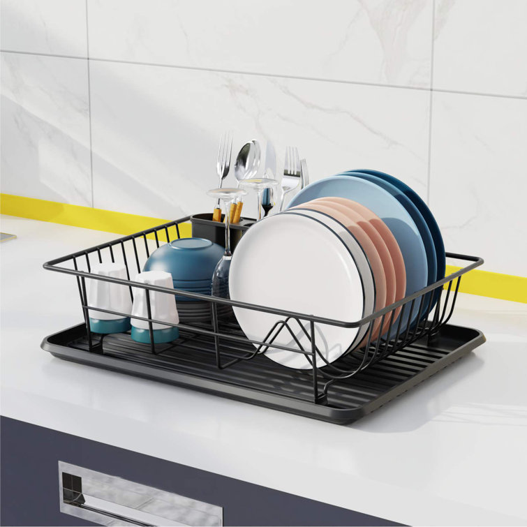 ULG Dish Drying Rack with Drainboard, Countertop Dish Rack