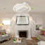 Ventilateur de plafond moderne sans lame de 20 po à DEL avec ventilateur à intensité variable Kaislynn-97710072