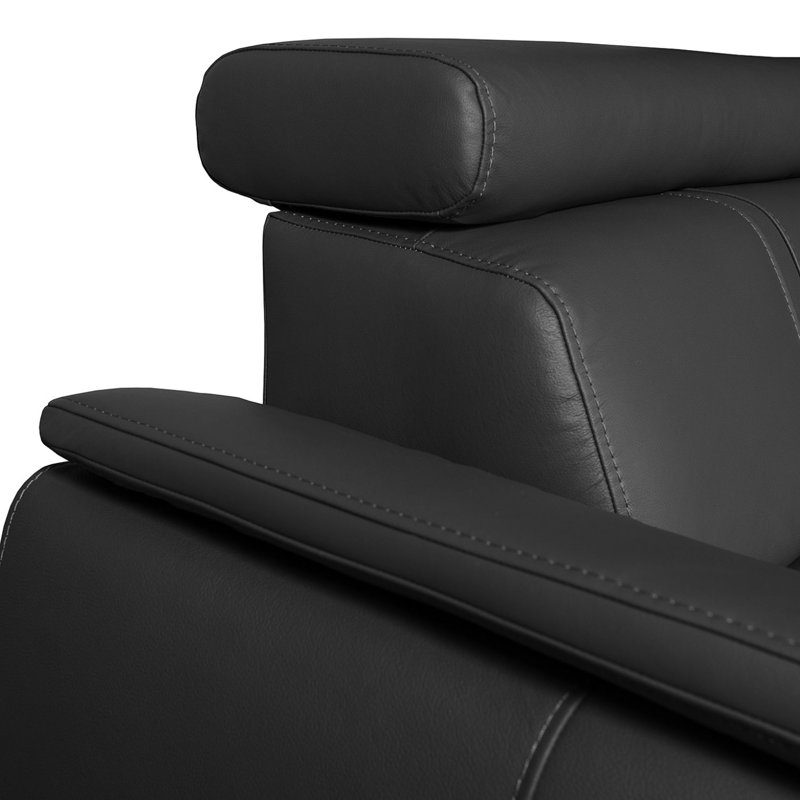 Bangert 5 Seater Sofa Bed, Black