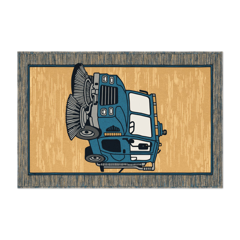 Tapis intérieur et extérieur brun Transport, Rectangle 9 pi x 12 pi