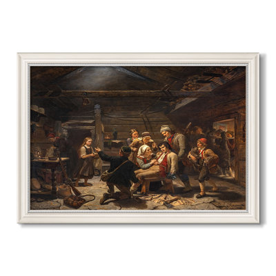 The Return of the Bear Hunter, 1856-Adolph Tidemand-Custom Framed Canvas
