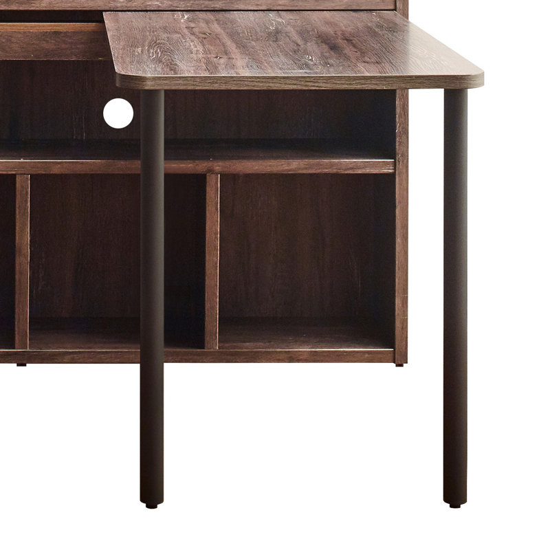 Cumberland Solid Wood L-Shaped Writing Desk