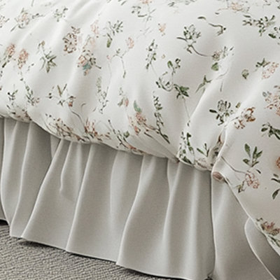 Delicate Floral Bed Skirt