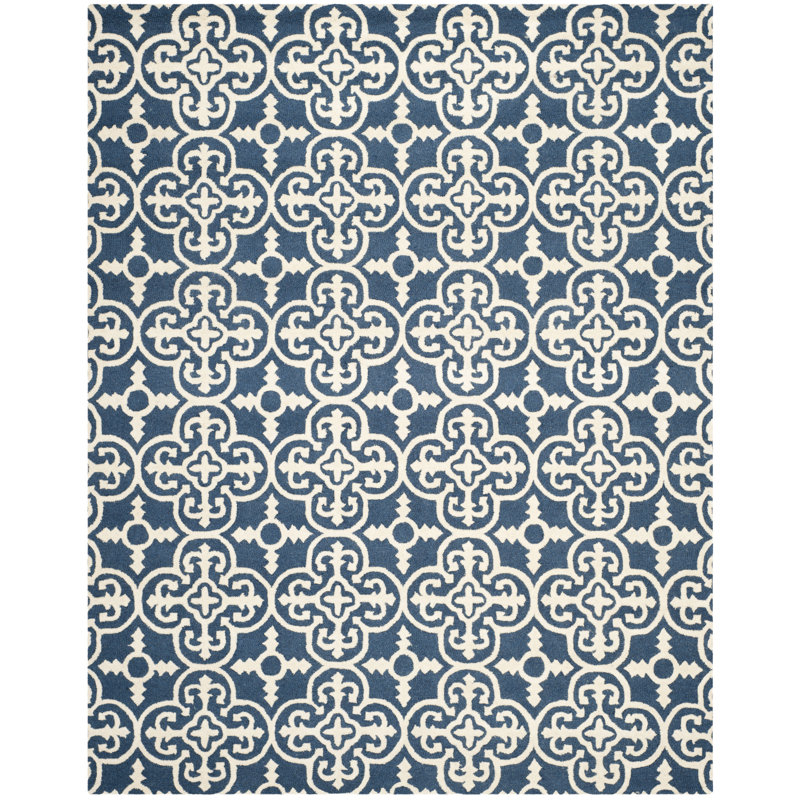 Cambridge Hand Tufted Wool Geometric Rug, Rectangle 9' x 12'