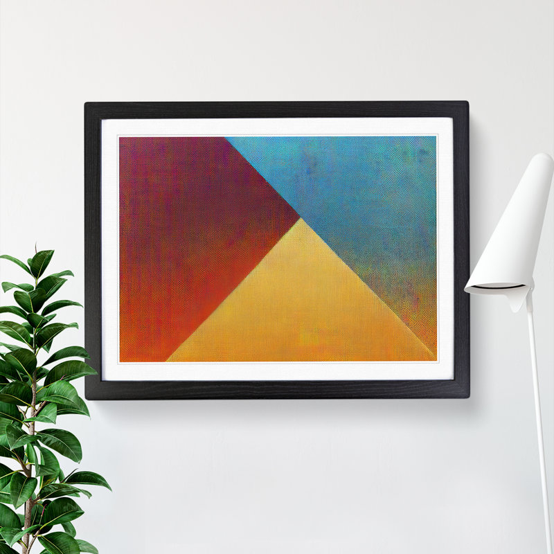 Halftone Vol.1 Abstract - Single Picture Frame Painting, Black, 46cm H x 64cm W x 2cm D