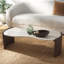 Sheyenne Travertine Top Coffee Table