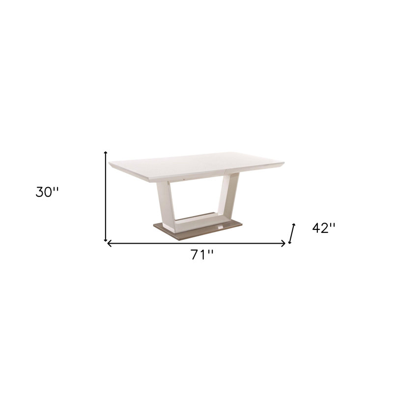 Table de salle à manger extensible 71 po