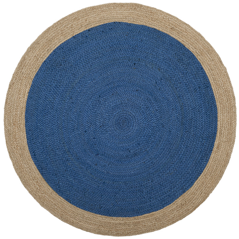 Vicksburg Natural Fiber Hand Woven Jute Solid Color Rug, Round 4'
