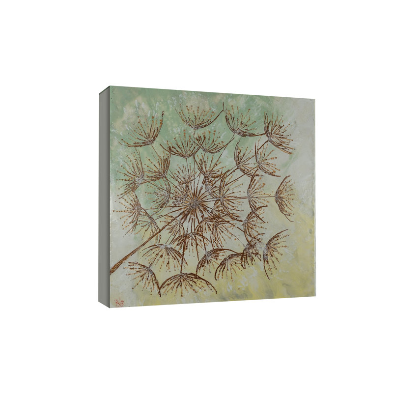 "Dreamy Dandelion", art mural sur toile, H 12 po x l 12 po, Toile tendue