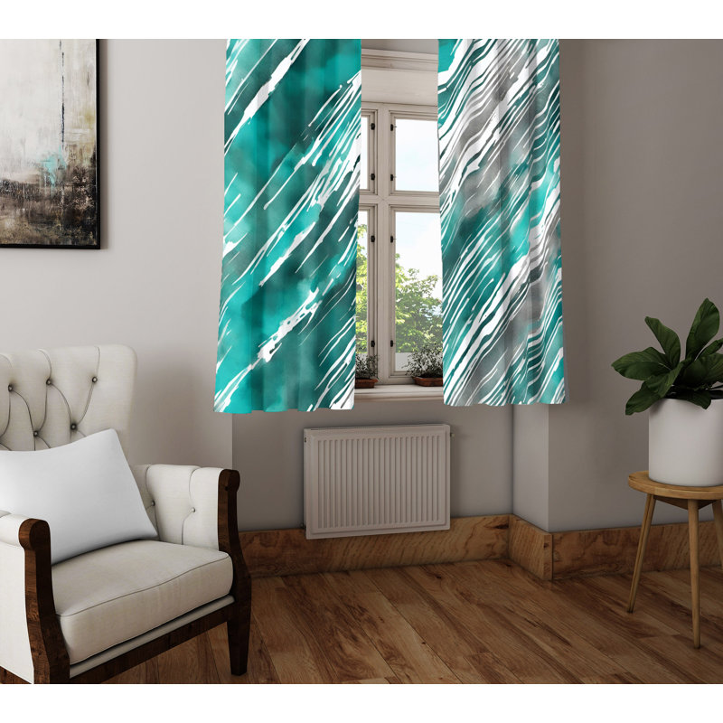 Semi Sheer Curtain Pair, 40" W x 61" L