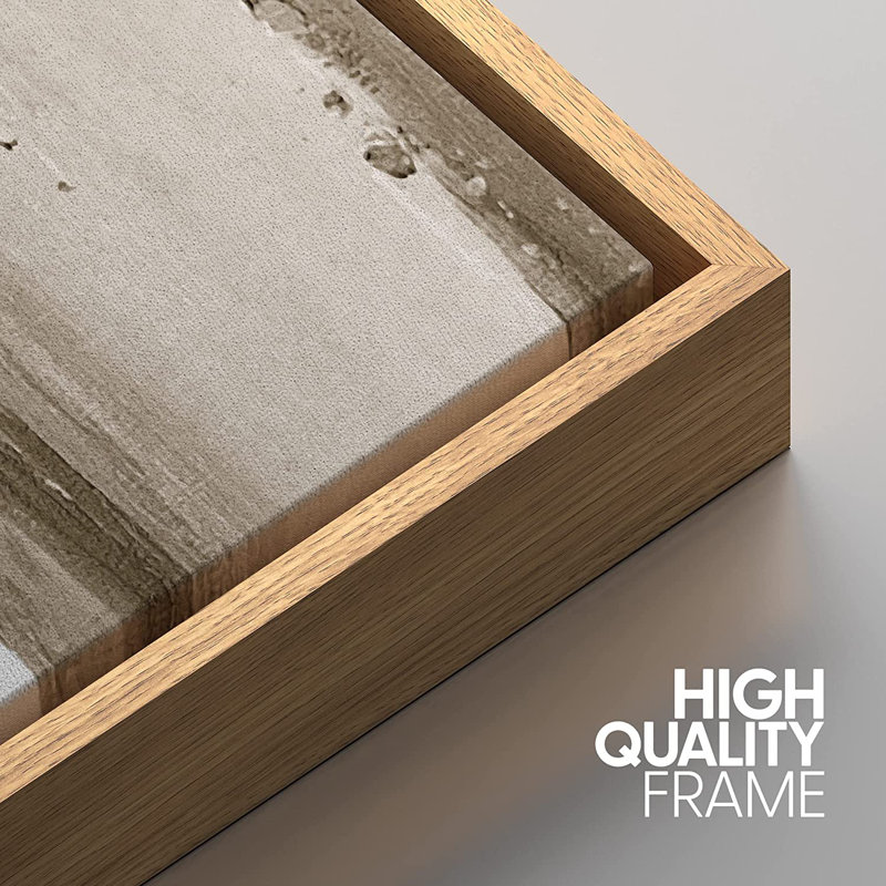 Natural Framed 3-Piece Landscape Canvas Print Set