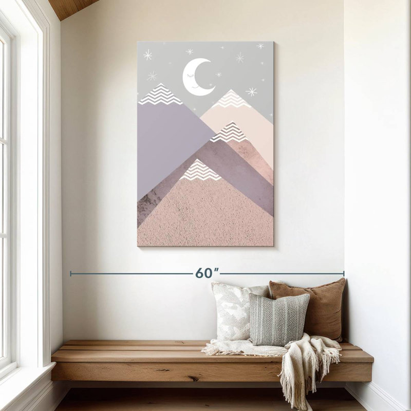 Avery Scandi Nursery Mountains, 45" H x 30" W