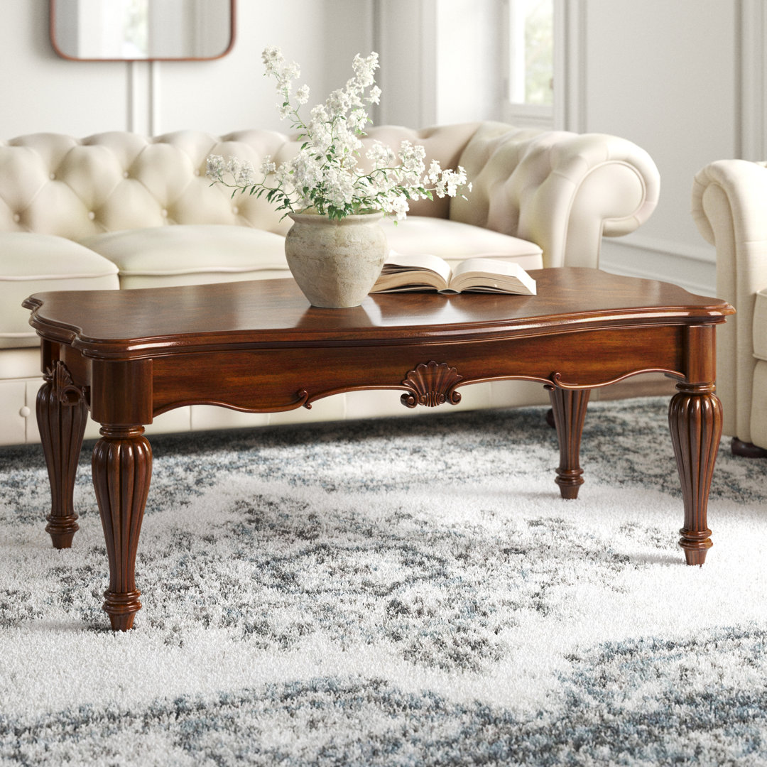 Archaimbaud 4-Leg Coffee Table in Cherry Lark Manor™